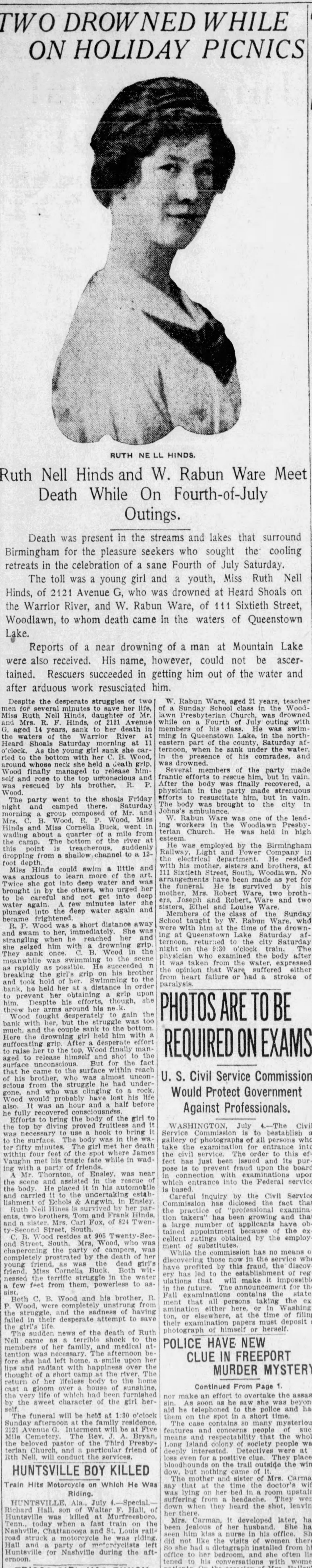 Ruth Nell HInds obituary